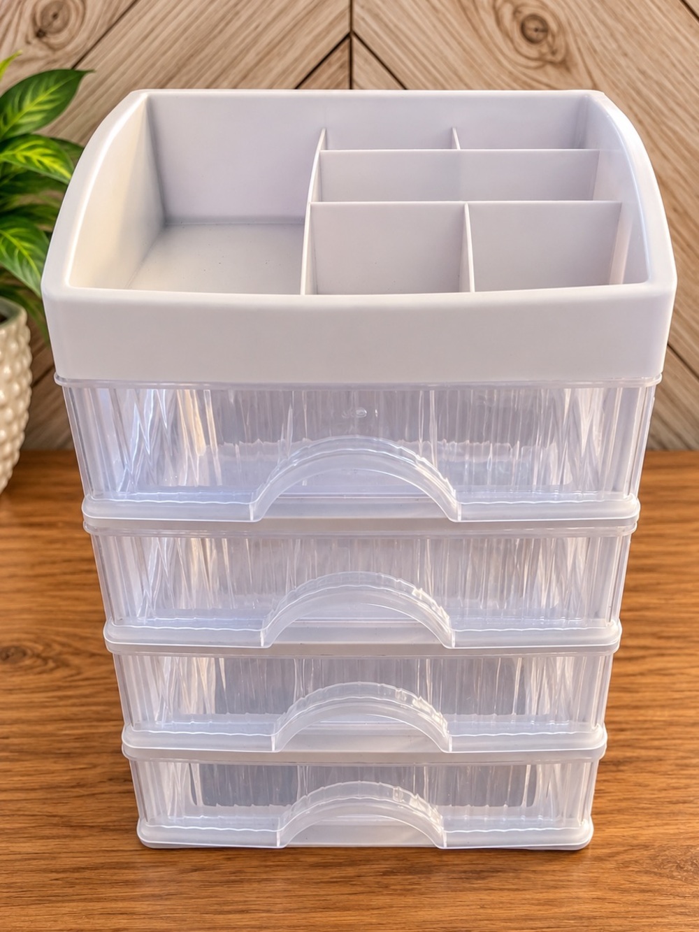 4-Drawer Organizer with Top Compartment Tray Like New
